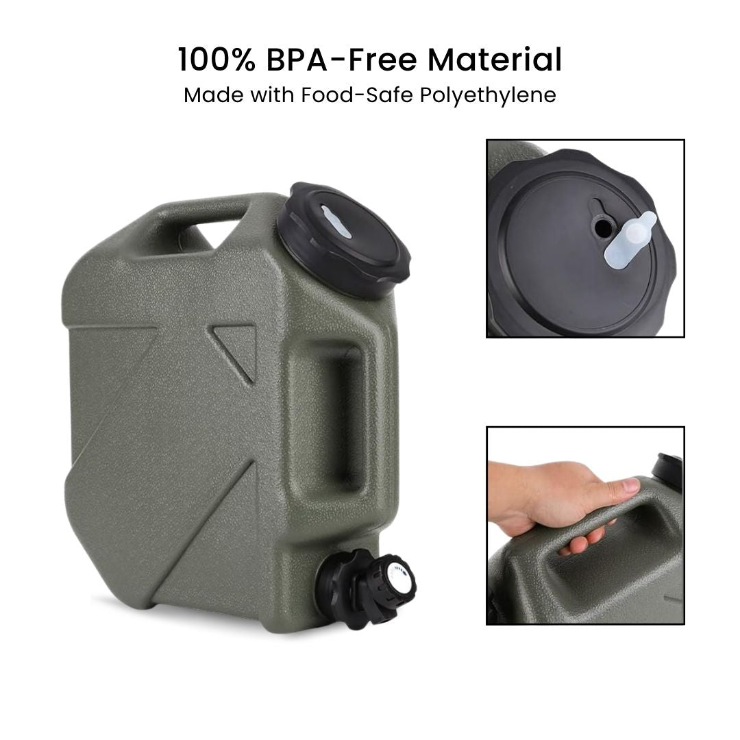 10 Litre Water Container - Portable Camping Water Tank with Faucet