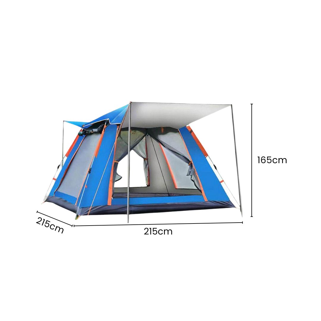 4 Person Tent - Waterproof Camping Tent for Family, Portable 3-Season Outdoor Shelter