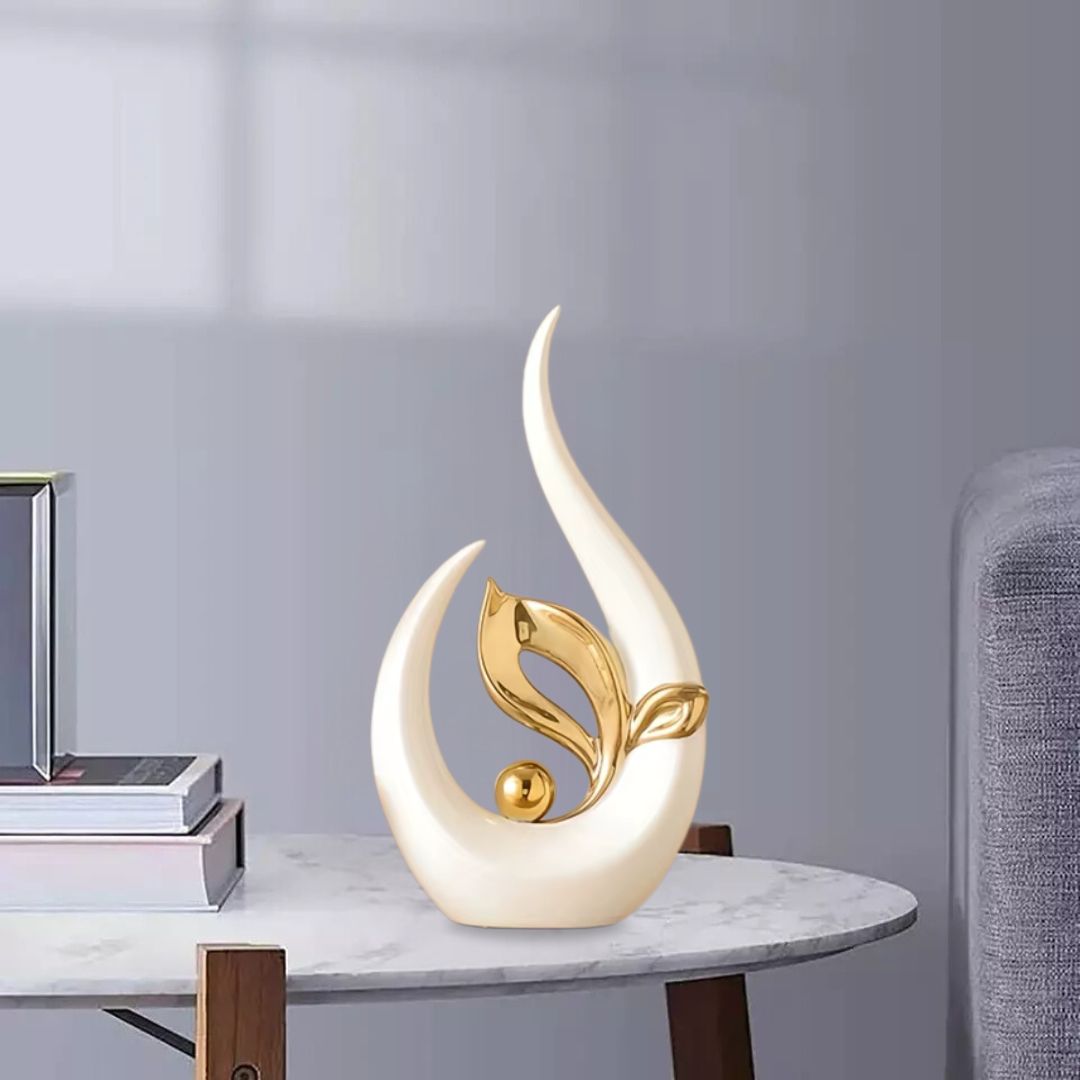 Abstract Sculpture – Nordic Ceramic Luxury Decor for Modern Living Spaces, Offices, and Table Centerpieces