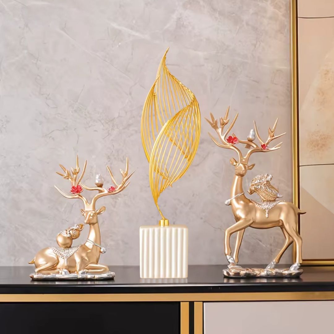 Abstract Sculpture – Nordic Ceramic Luxury Decor for Modern Living Spaces, Offices, and Table Centerpieces