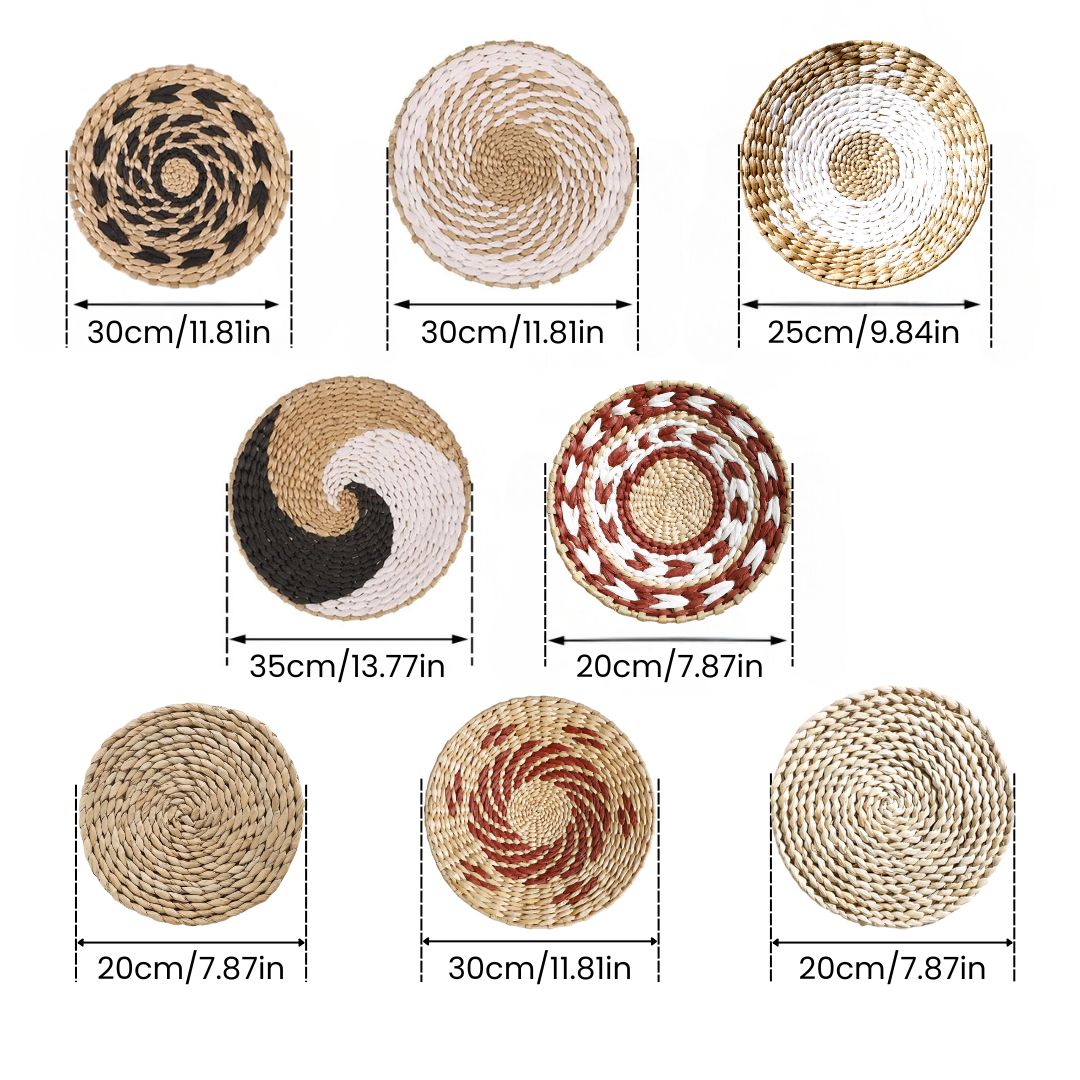 Boho-inspired Rattan wall decor