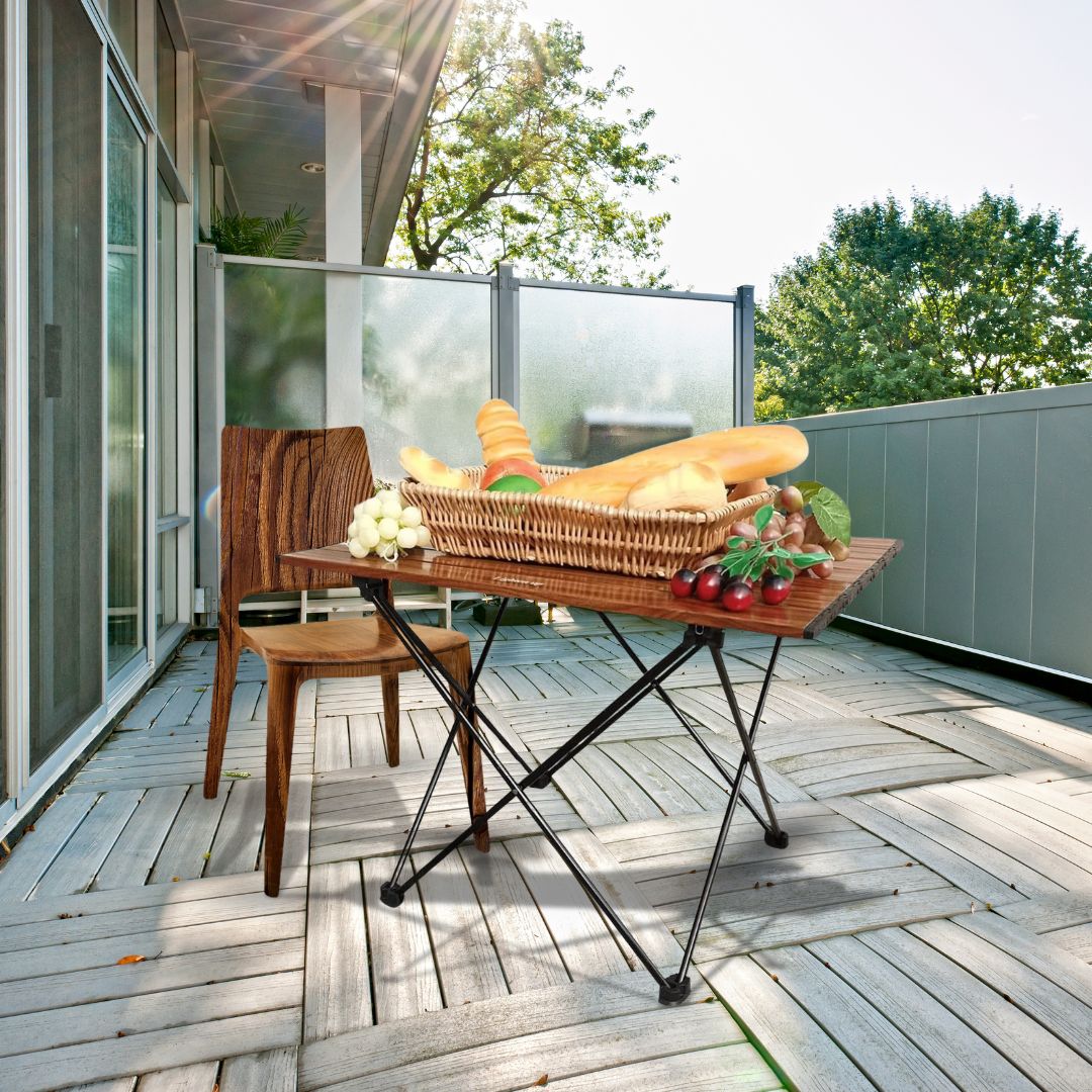 Camping Table - Portable Outdoor Picnic Table, Foldable Dining Table for Beach and Hiking