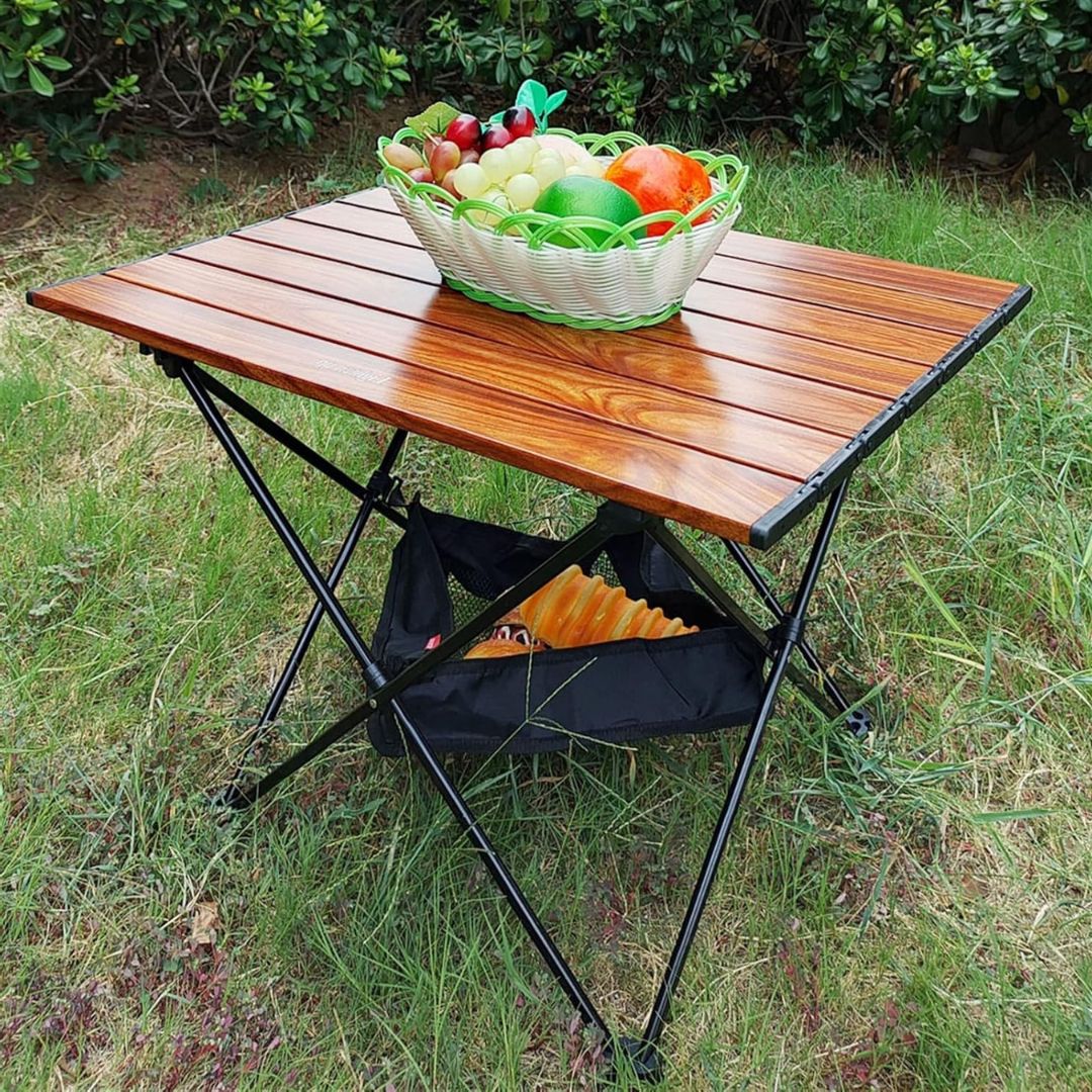 Camping Table - Portable Outdoor Picnic Table, Foldable Dining Table for Beach and Hiking