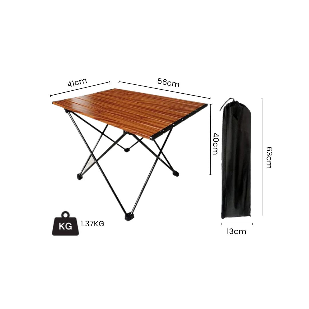 Camping Table - Portable Outdoor Picnic Table, Foldable Dining Table for Beach and Hiking