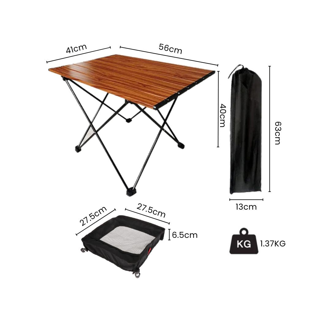 Camping Table - Portable Outdoor Picnic Table, Foldable Dining Table for Beach and Hiking