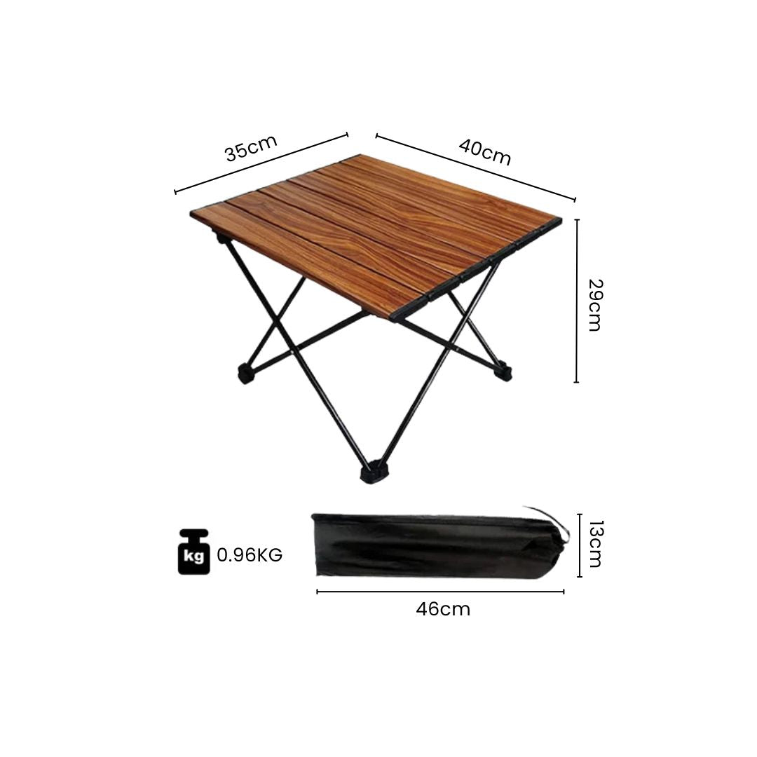 Camping Table - Portable Outdoor Picnic Table, Foldable Dining Table for Beach and Hiking