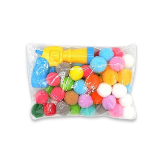 Cat Ball Toy - Funny Cat Interactive Gun Training Toy with Plush Ball Game