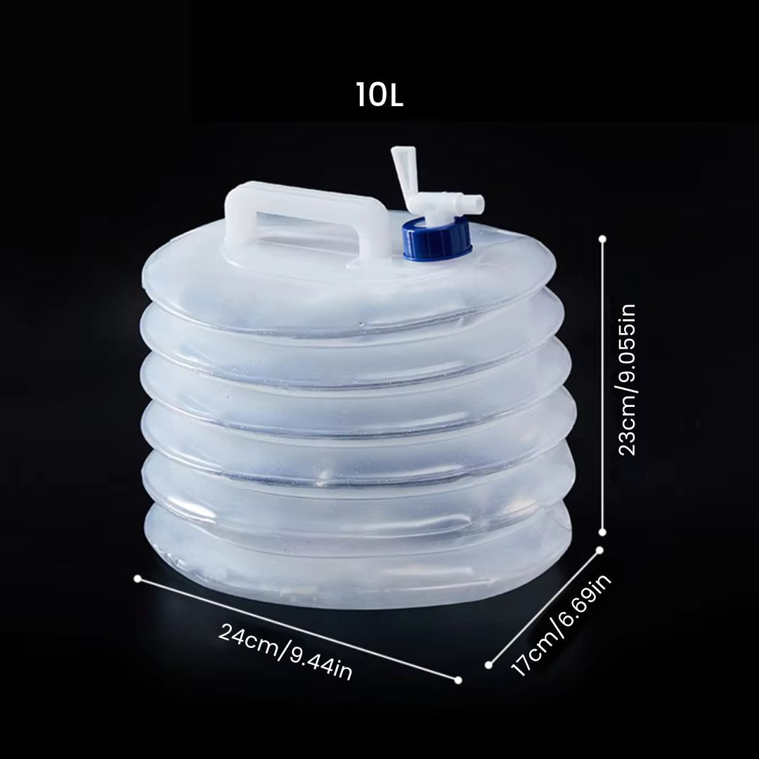 Collapsible Water Container - Foldable Outdoor Camping Water Carrier