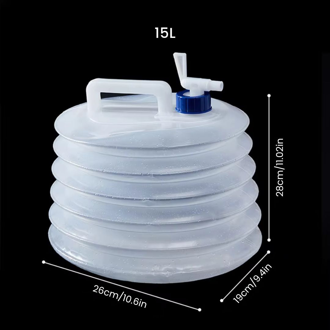 Collapsible Water Container - Foldable Outdoor Camping Water Carrier