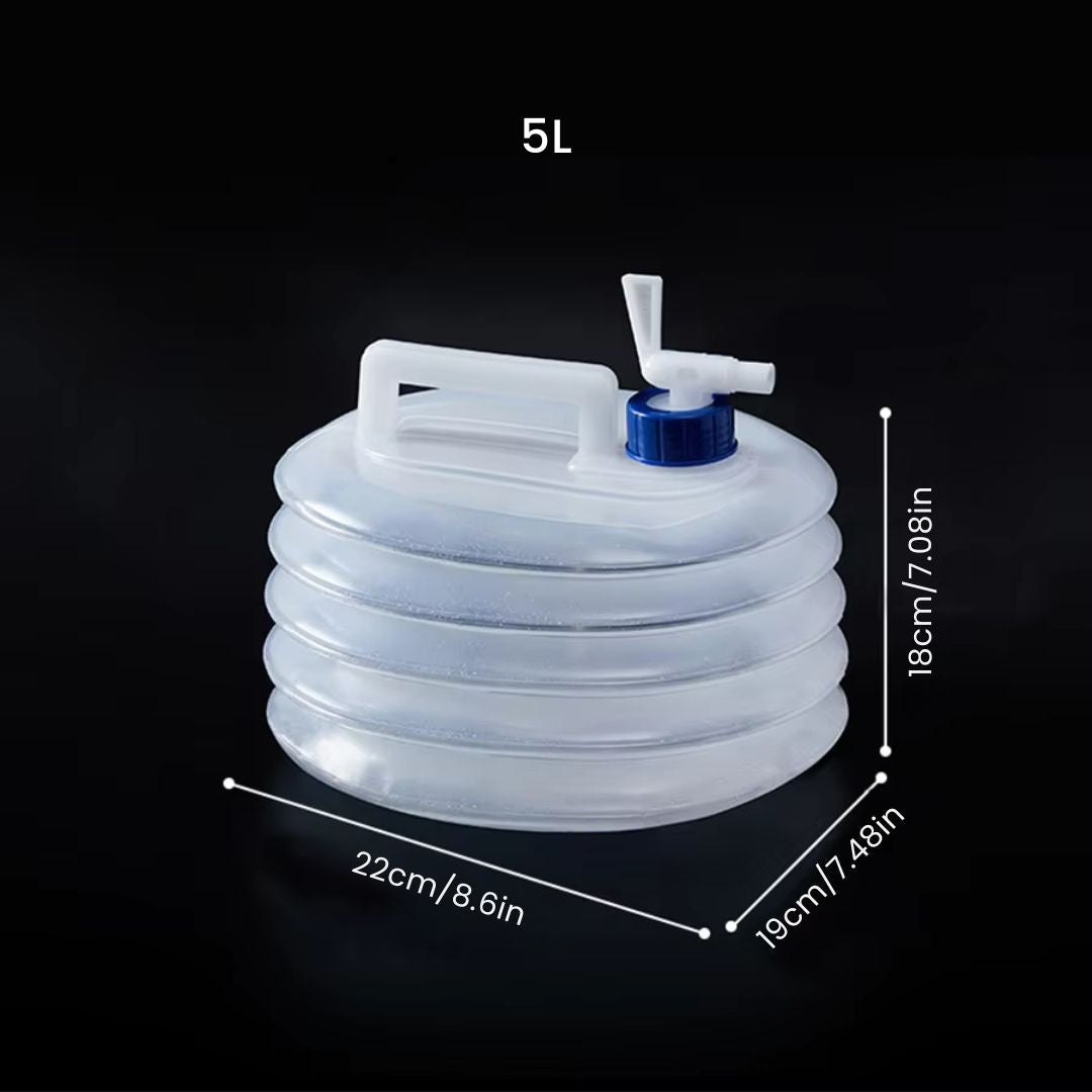 Collapsible Water Container - Foldable Outdoor Camping Water Carrier
