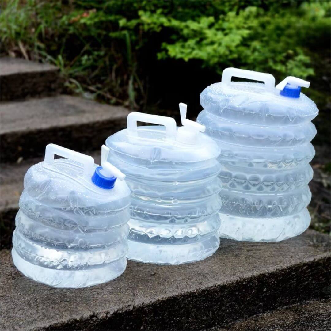 Collapsible Water Container - Foldable Outdoor Camping Water Carrier