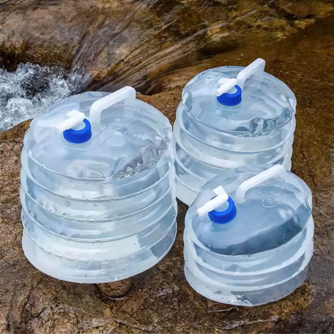 Collapsible Water Container - Foldable Outdoor Camping Water Carrier
