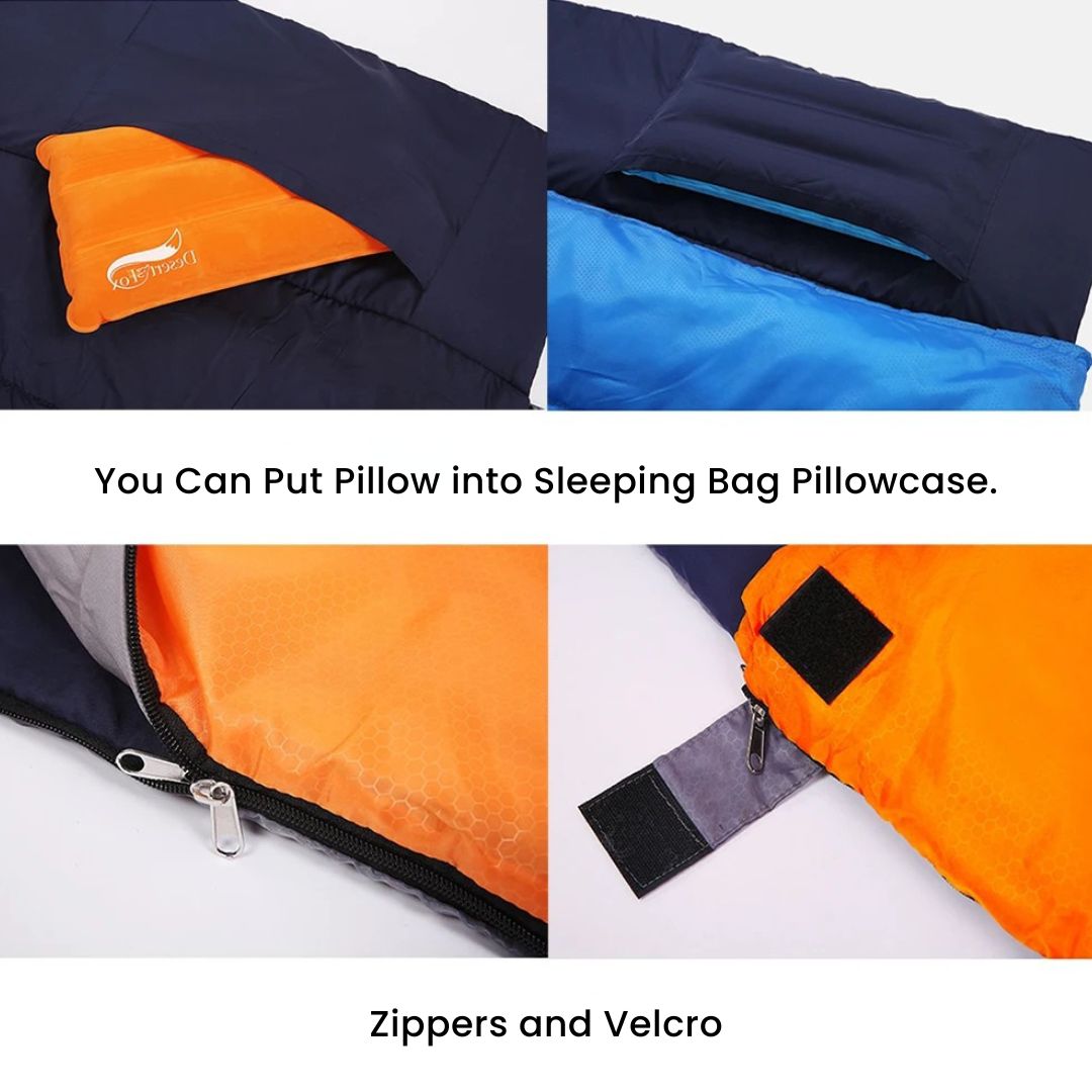 Double Sleeping Bag - King Size Camping Bag for Two Persons or Couples
