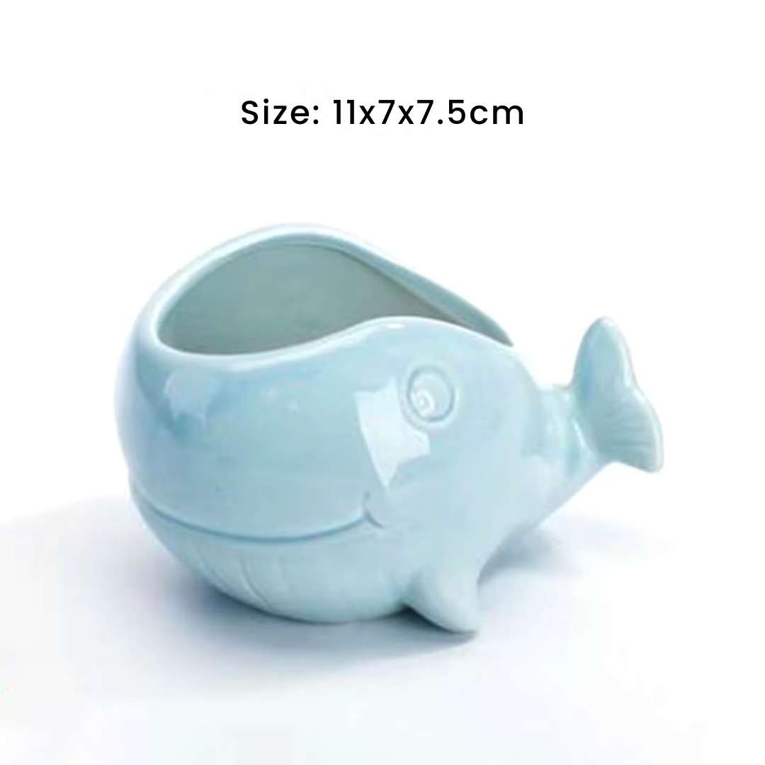 Succulent Pots - Unique Ocean-Inspired Fish, Snail, and Starfish Shaped Planters for Small Cactus and Flowers