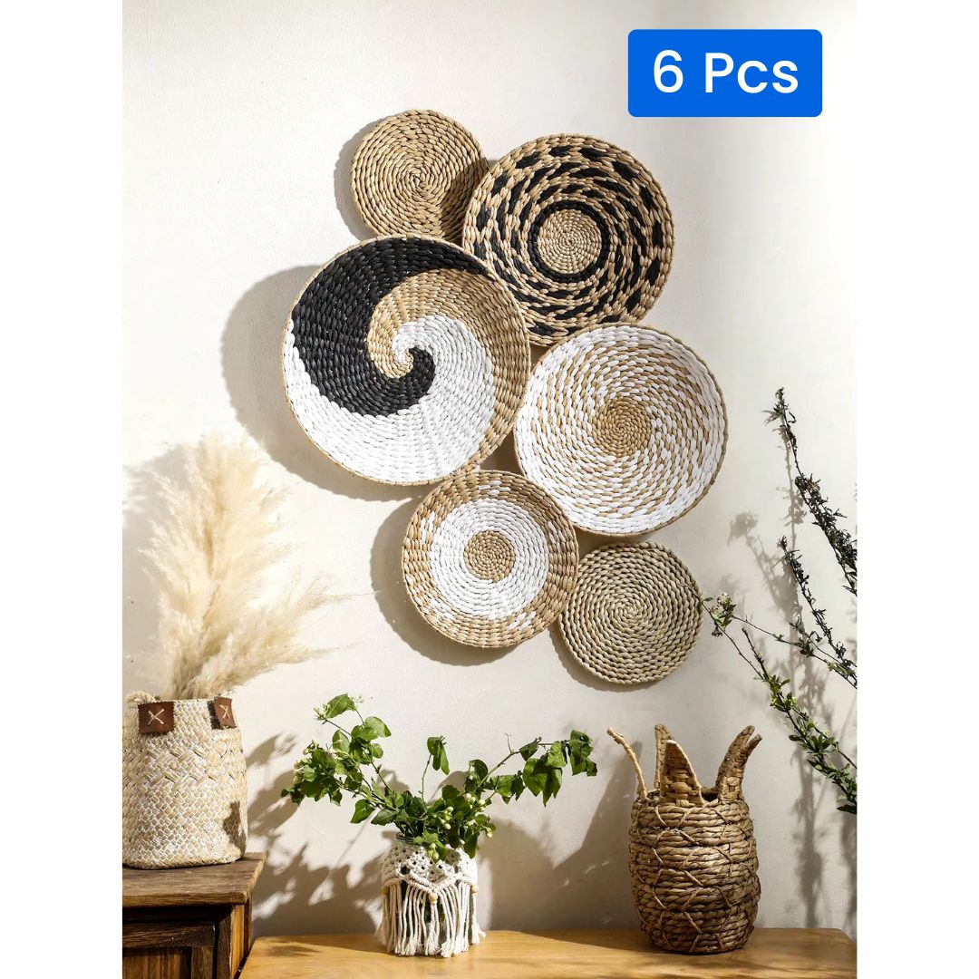 Handwoven Rattan wall decor
