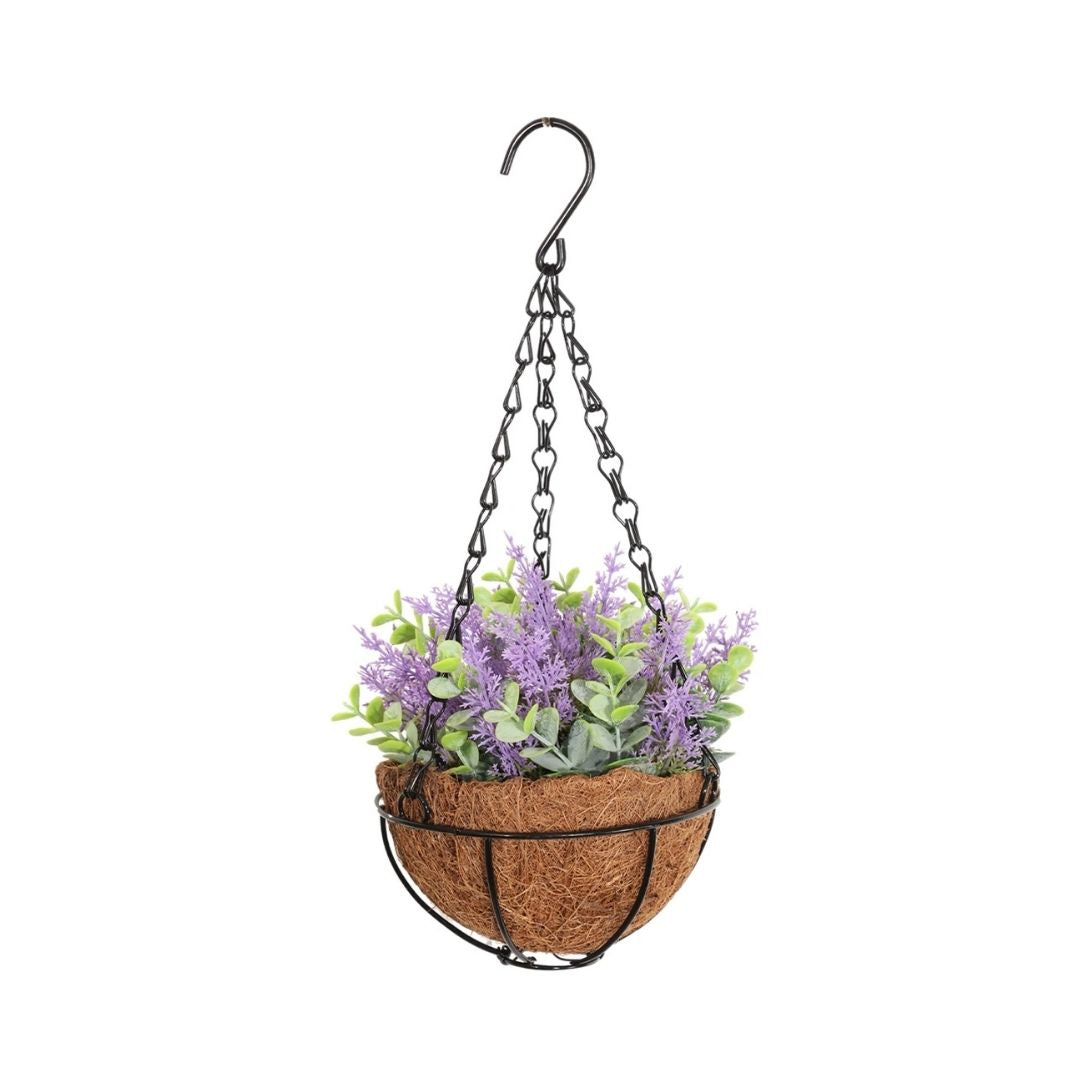 Hanging Plant Pots - Beautiful Faux Flower Planters for Your Garden, Railing, Balcony, Indoor, Outdoor, and Decorative Spaces
