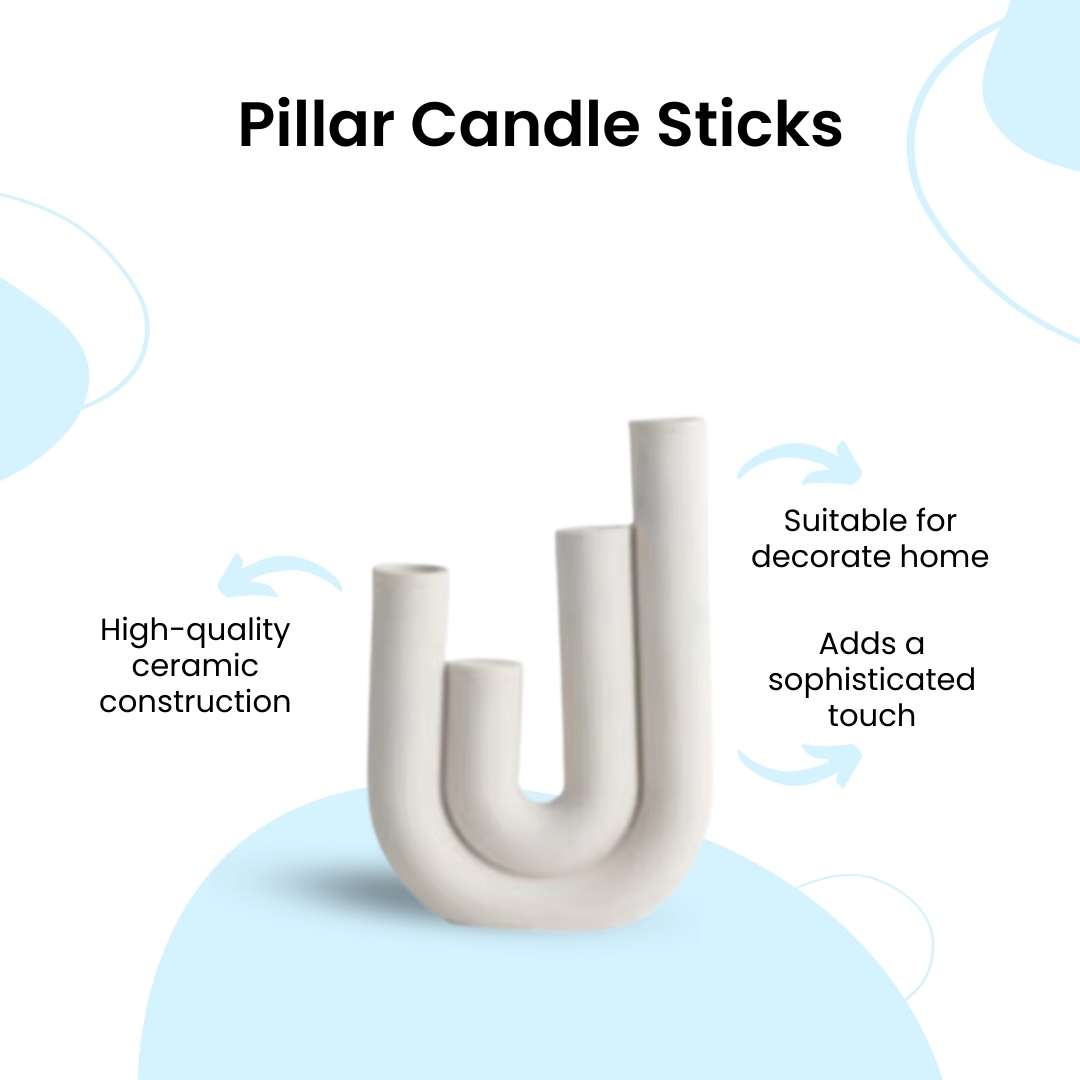 Pillar Candle Sticks – Stylish Candle Holders, Flower Vases, Home Decor & Centerpieces