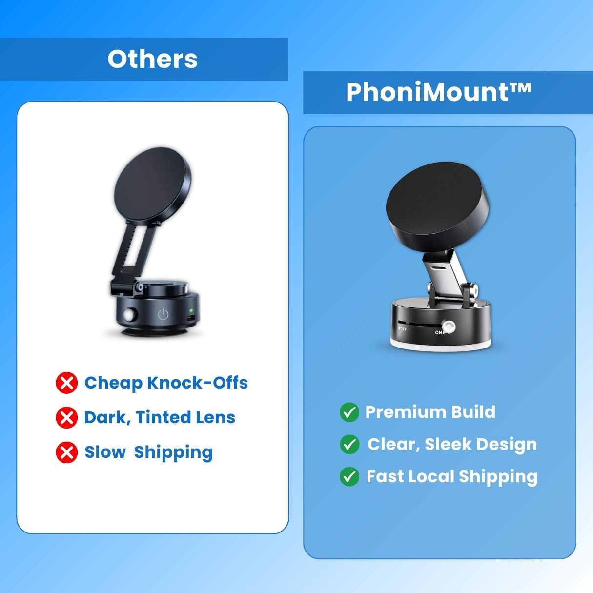 PhoniMount™ - Universal Suction Phone Holder