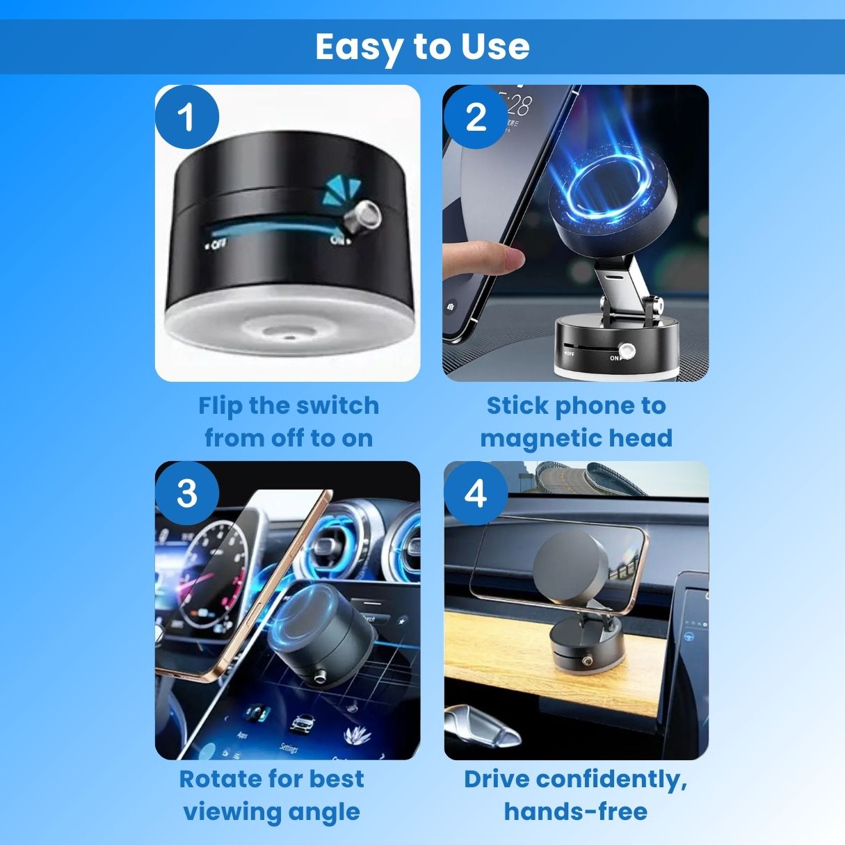 PhoniMount™ - Universal Suction Phone Holder