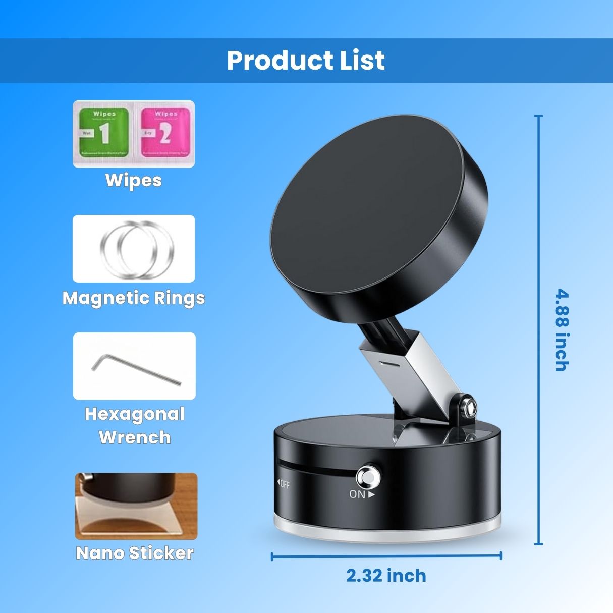 PhoniMount™ - Universal Suction Phone Holder