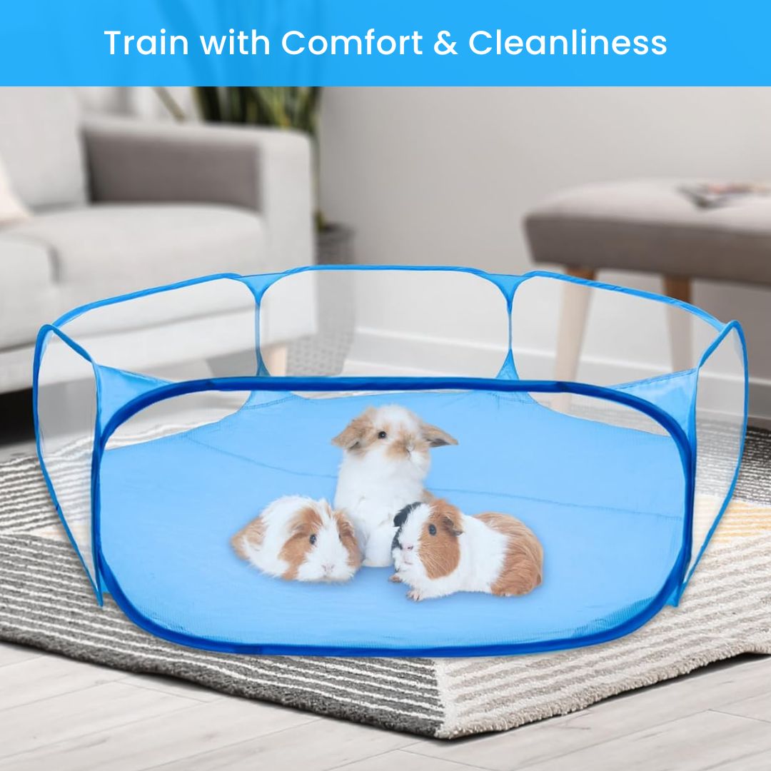 Pet Cage - Small Foldable Pet Fence, Portable Animal Cage for Indoor and Outdoor Use