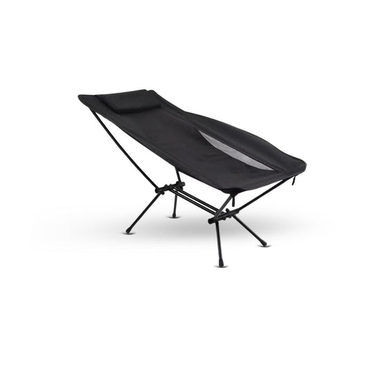 Reclining Camp Chair - Portable Adjustable Outdoor Recliner for Camping, Hiking, Travel, and Relaxation