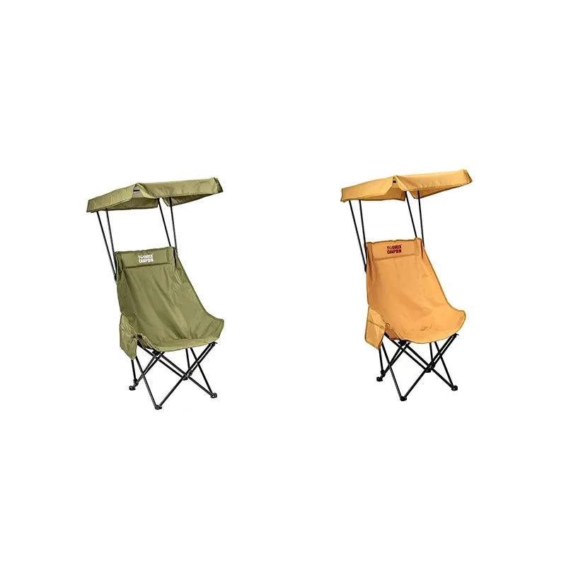 Camping Chairs – Shade Canopy, Folding, Portable, Outdoor Comfort for Beach, Hiking, Tailgating, and More
