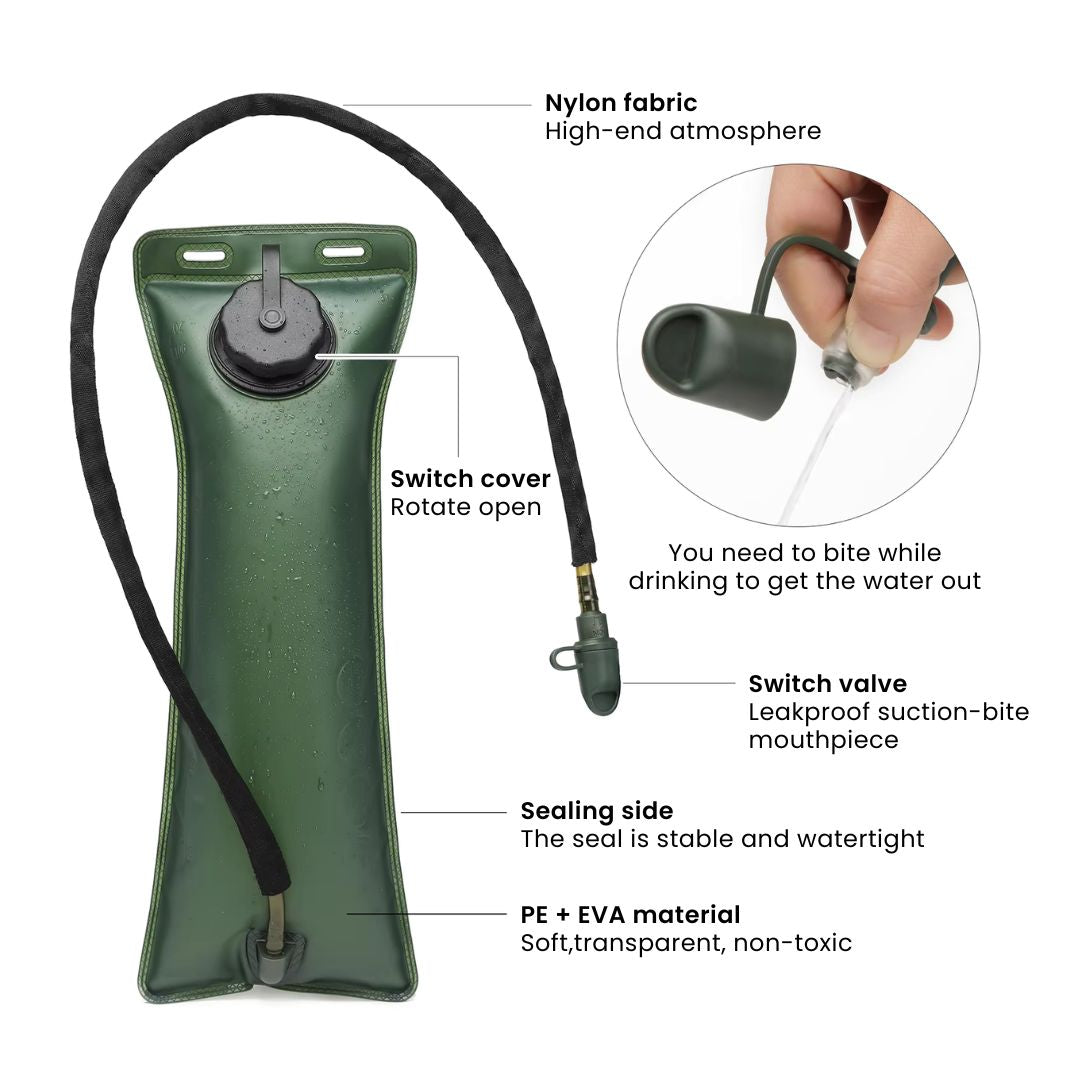 Water Bladders for Camping - Hydration Bag & Backpack for Hiking & Trekking