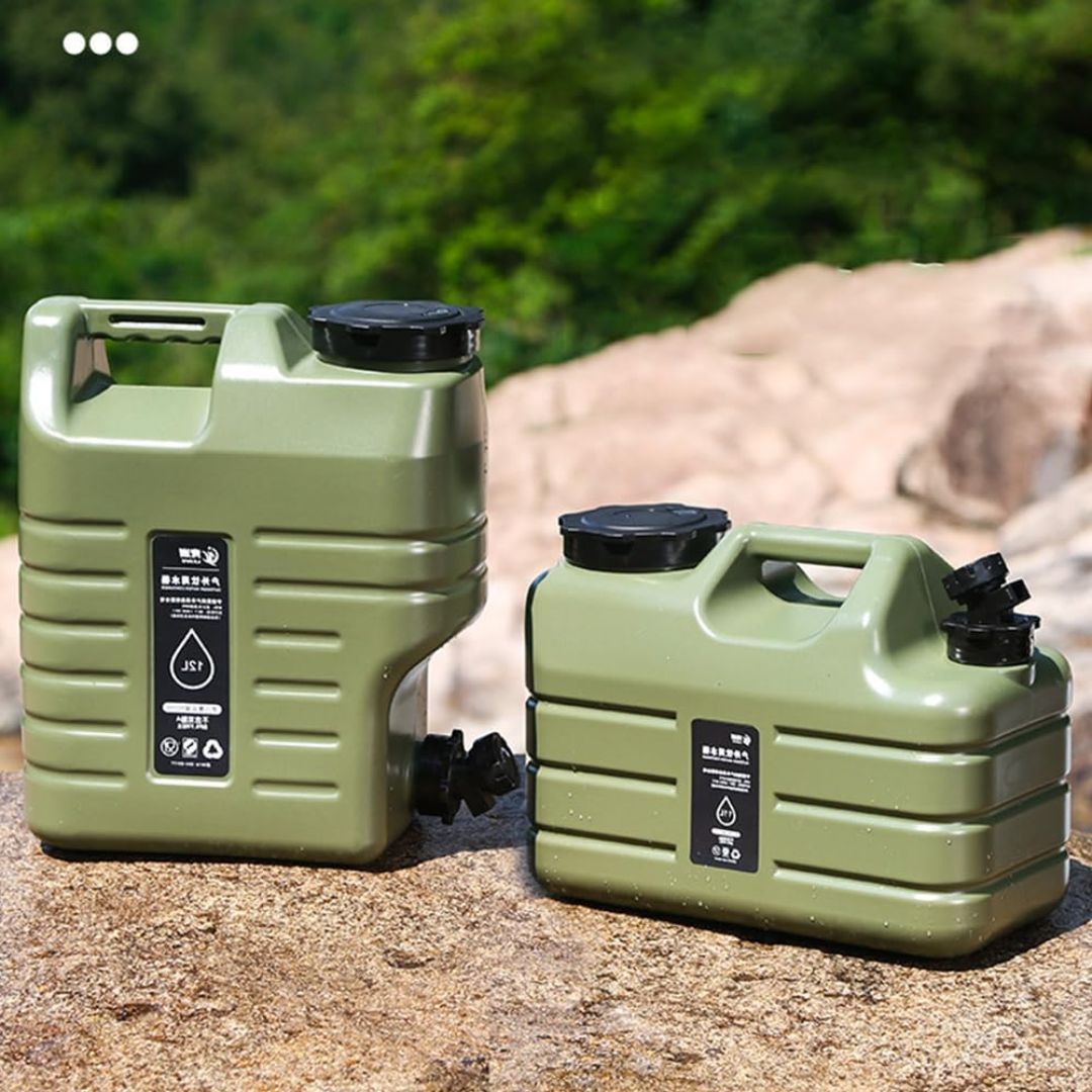Camping Water Tank - Portable 11/12/19L BPA Free Water Container with Tap Hose
