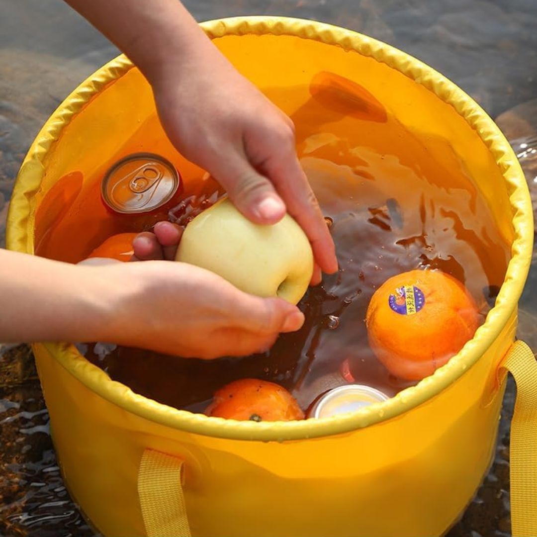 Collapsible Bucket - Foldable Tub for Camping & Fishing