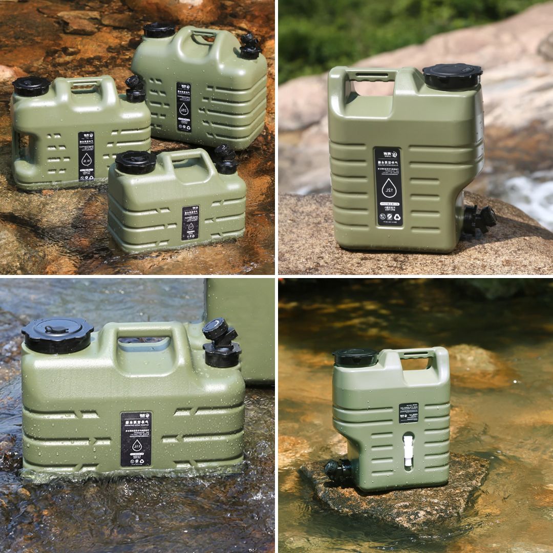 Camping Water Tank - Portable 11/12/19L BPA Free Water Container with Tap Hose