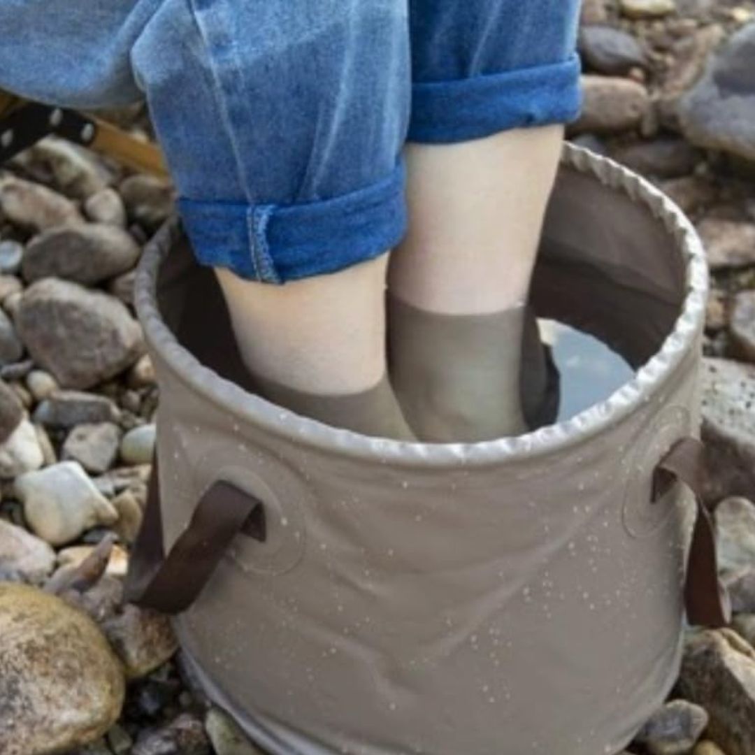 Collapsible Bucket - Foldable Tub for Camping & Fishing