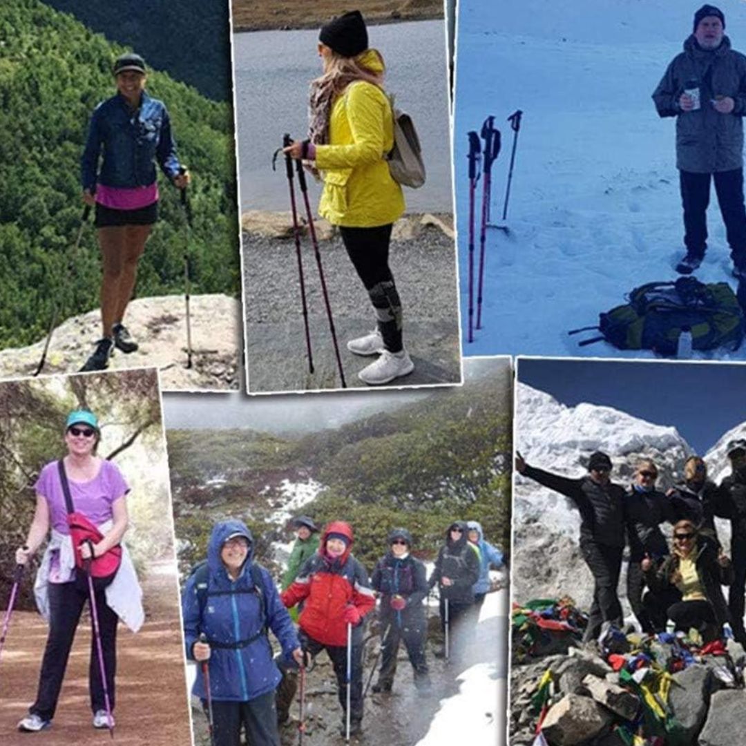 Trekking Poles - Adjustable Hiking Stick for Walking & Running