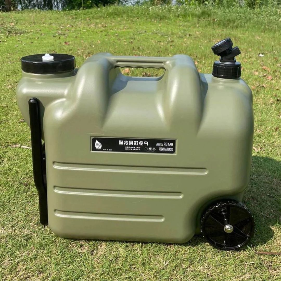 Wheeled Water Container - 28L Portable Self-Contained Storage for Camping