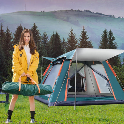4 Person Tent - Waterproof Camping Tent for Family, Portable 3-Season Outdoor Shelter