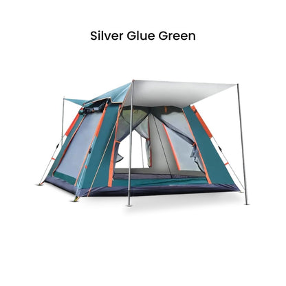 4 Person Tent - Waterproof Camping Tent for Family, Portable 3-Season Outdoor Shelter