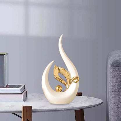 Abstract Sculpture – Nordic Ceramic Luxury Decor for Modern Living Spaces, Offices, and Table Centerpieces