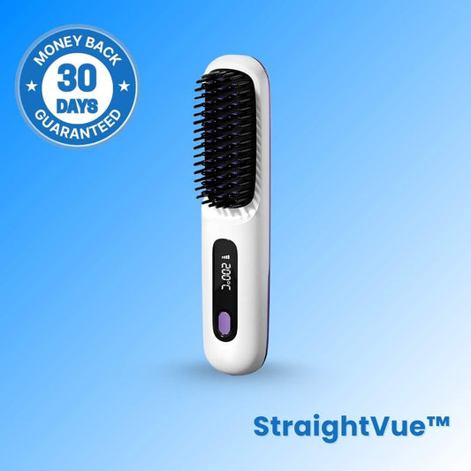 StraightVue™ - Cordless Hair Straightener Brush