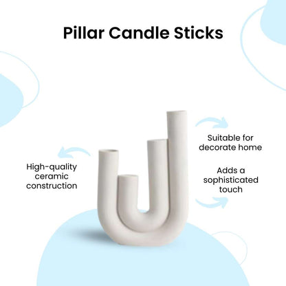 Pillar Candle Sticks – Stylish Candle Holders, Flower Vases, Home Decor & Centerpieces