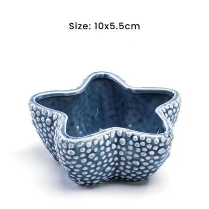 Succulent Pots - Unique Ocean-Inspired Fish, Snail, and Starfish Shaped Planters for Small Cactus and Flowers