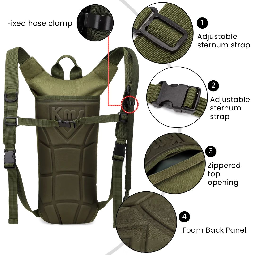 Water Bladders for Camping - Hydration Bag & Backpack for Hiking & Trekking