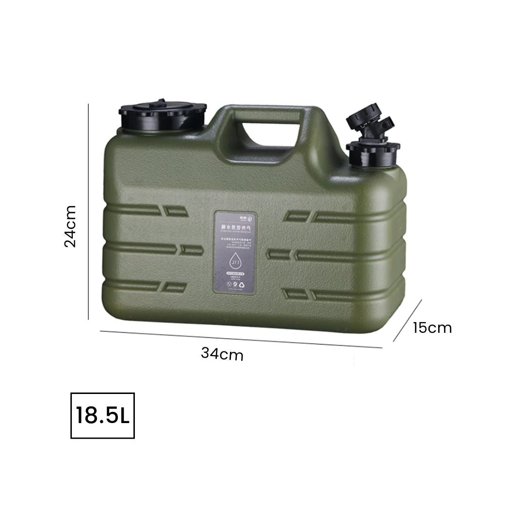 Camping Water Tank - Portable 11/12/19L BPA Free Water Container with Tap Hose