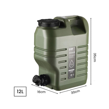 Camping Water Tank - Portable 11/12/19L BPA Free Water Container with Tap Hose
