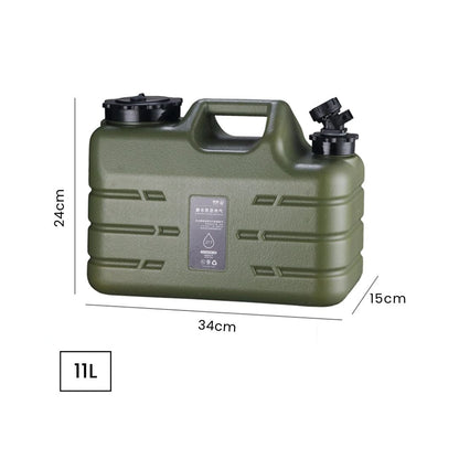 Camping Water Tank - Portable 11/12/19L BPA Free Water Container with Tap Hose
