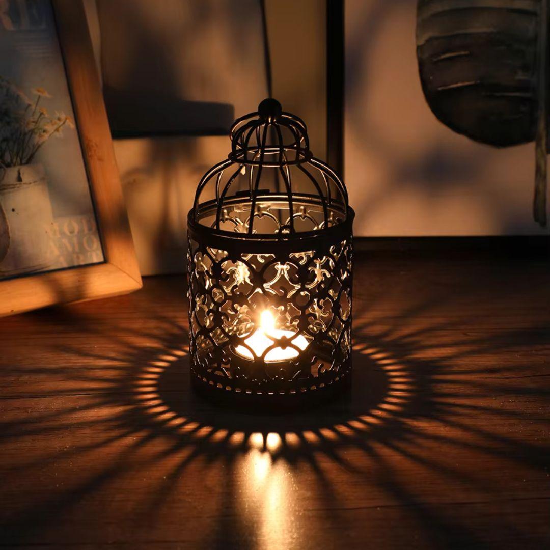 lantern candle holder​ with charm